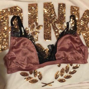 Satin Pink Bralette